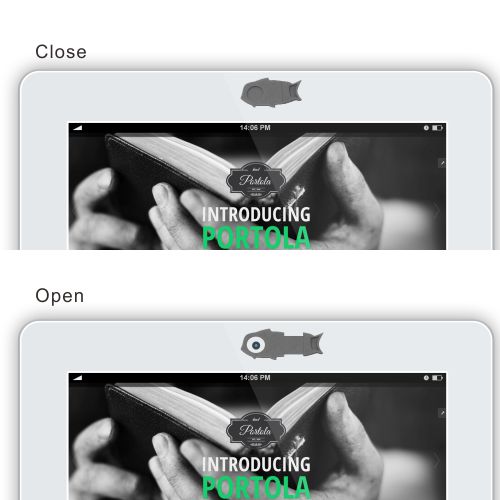 GP03Webcam Privacy Cover-Fish Shape