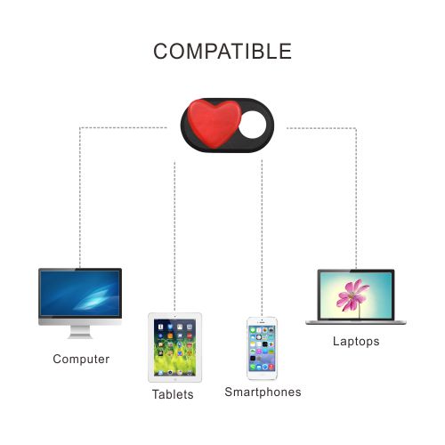 GP09 Webcam Privacy Cover-Heart-Shaped